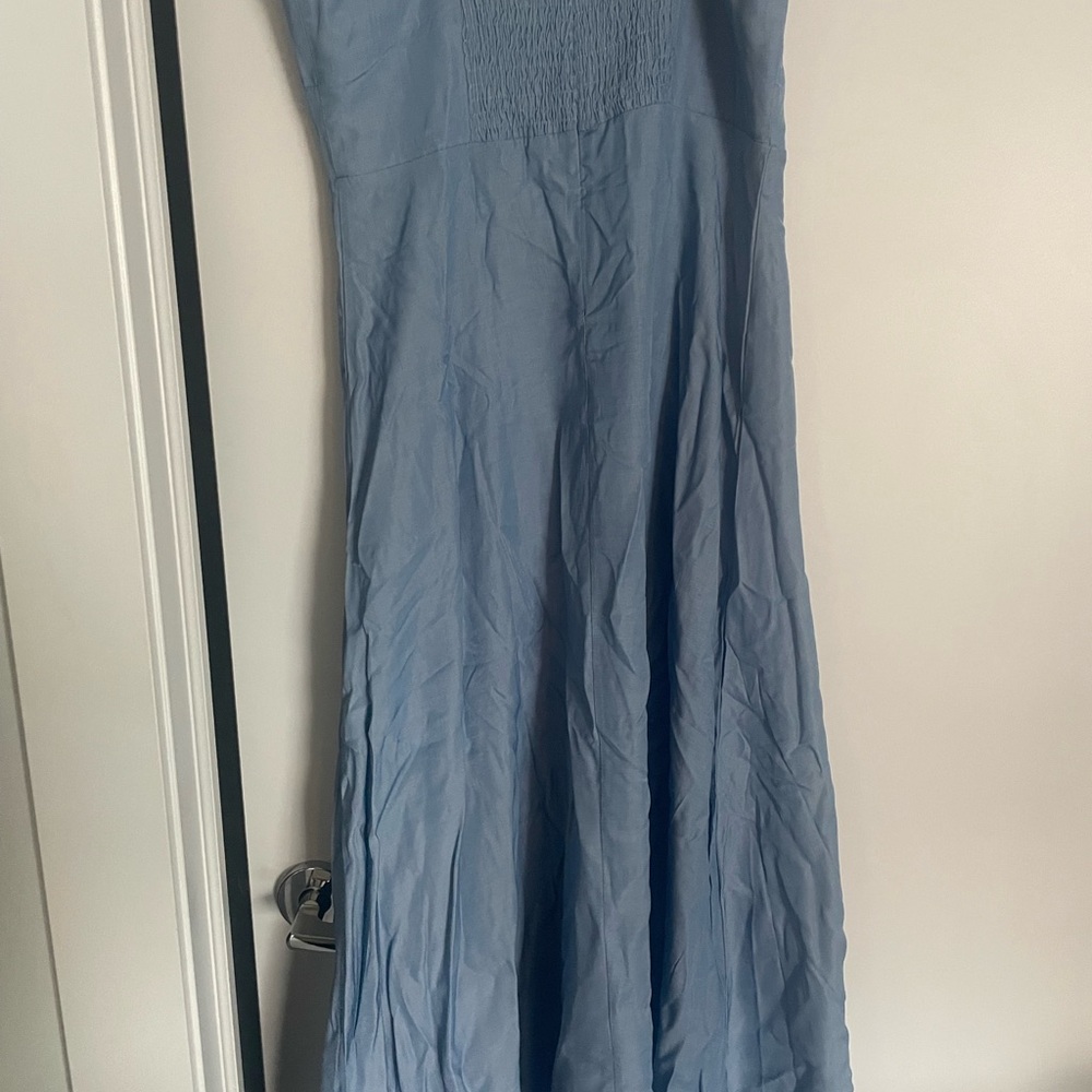 Elegant Blue Maxi Dress